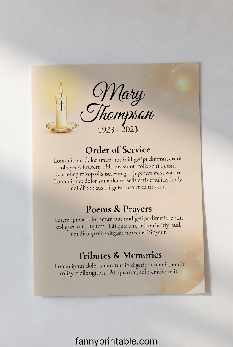 Printable Memorial Service Program Template FannyPrintable.Com 2 Printable Memorial Service Program Template - FannyPrintable.Com (2)