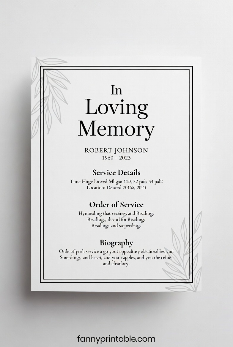 Printable Memorial Service Program Template FannyPrintable.Com 3 Printable Memorial Service Program Template - FannyPrintable.Com (3)