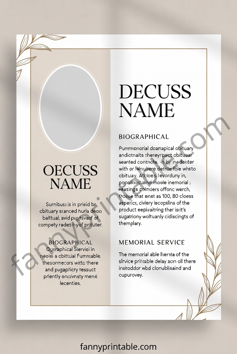 Printable Memorial Templates - FannyPrintable.Com (3)