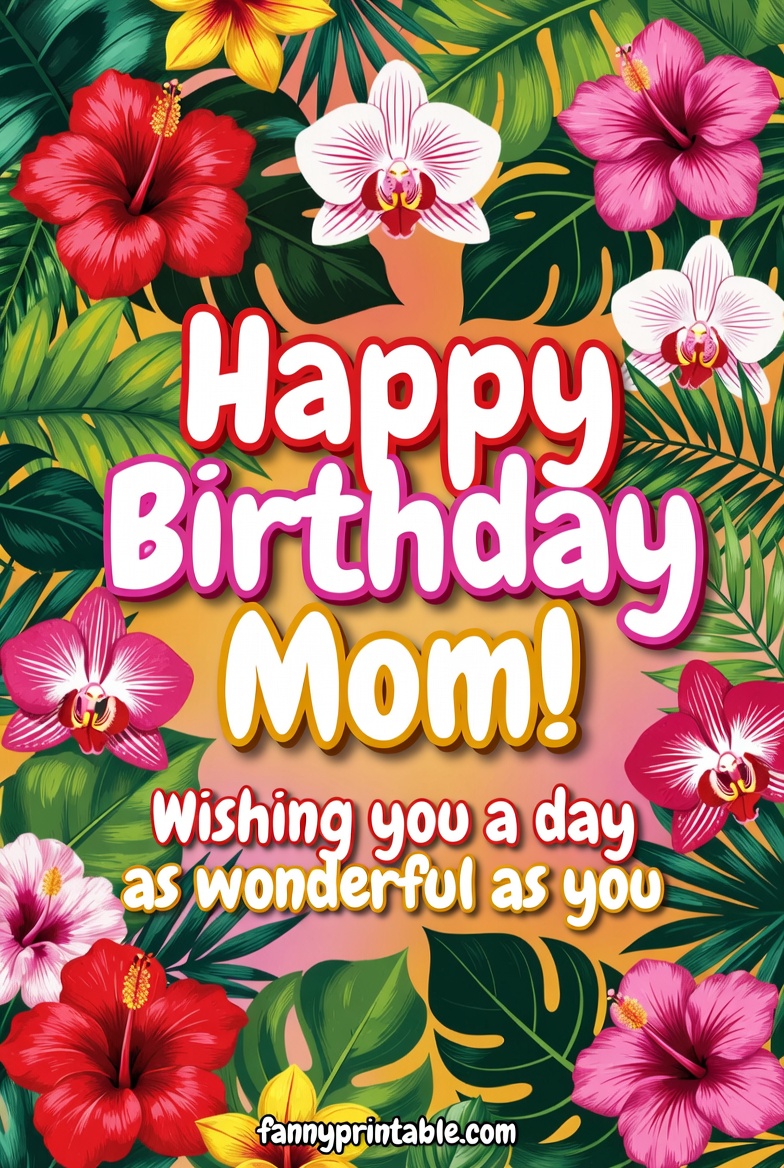 Printable Mother Birthday Card (1)