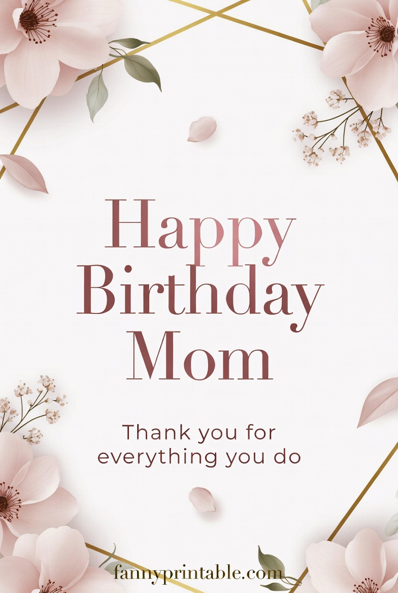 Printable Mother Birthday Card (2)