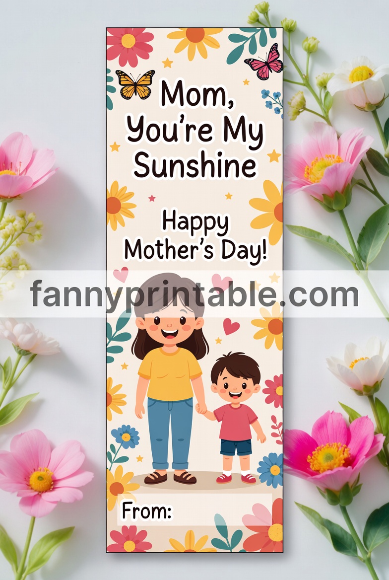 Printable Mother's Day Bookmark Template2 (2)