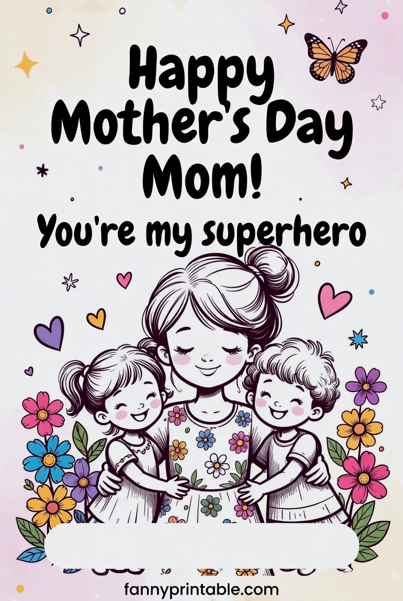Printable Mother's Day Card - Fanny Printable (1)