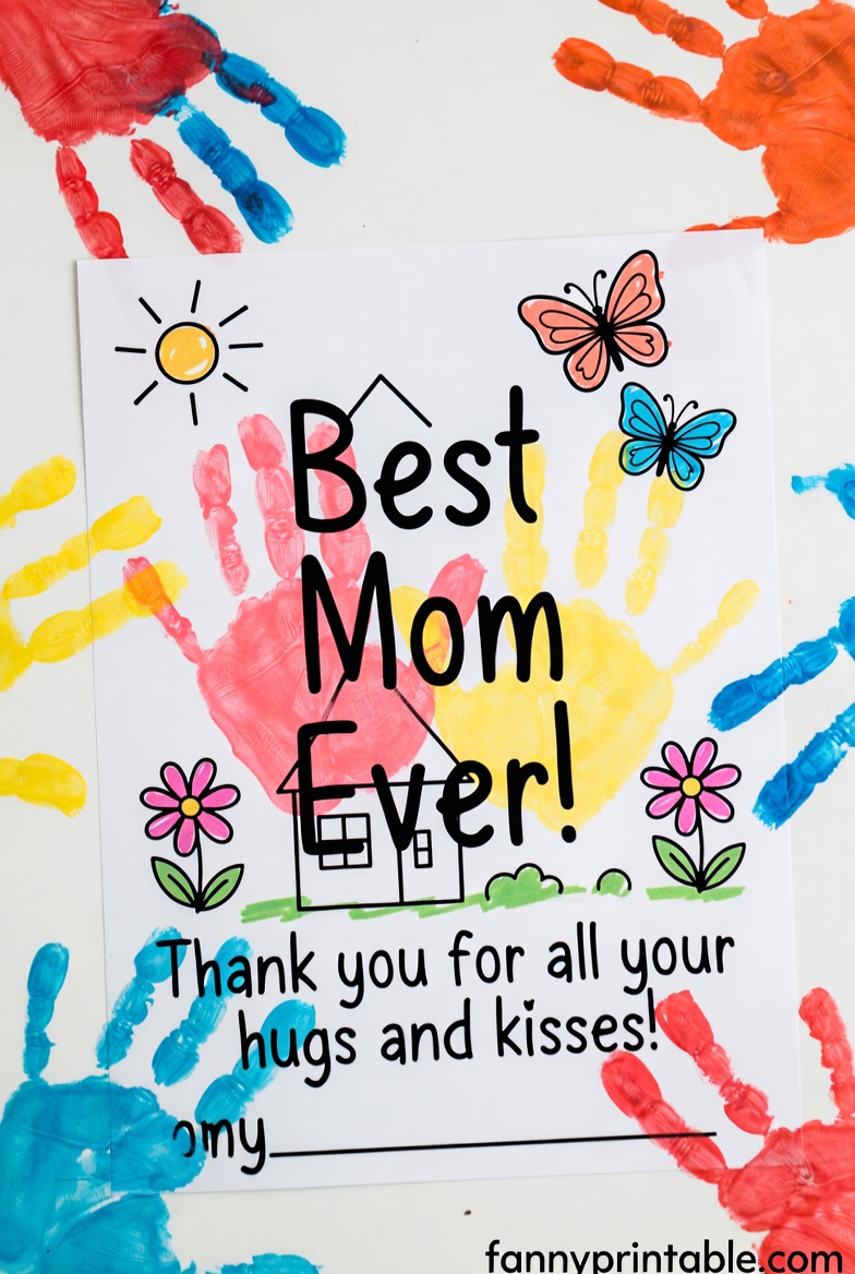 Printable Mother's Day Card For Kids - Fanny Printable (1)