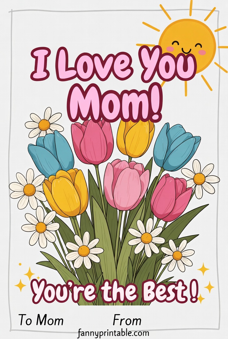 Printable Mother's Day Card For Kids - Fanny Printable (2)