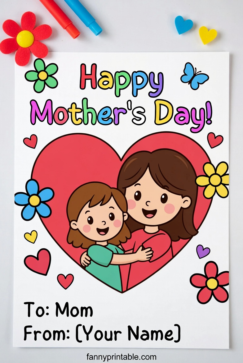 Printable Mother's Day Card For Kids - Fanny Printable (4)