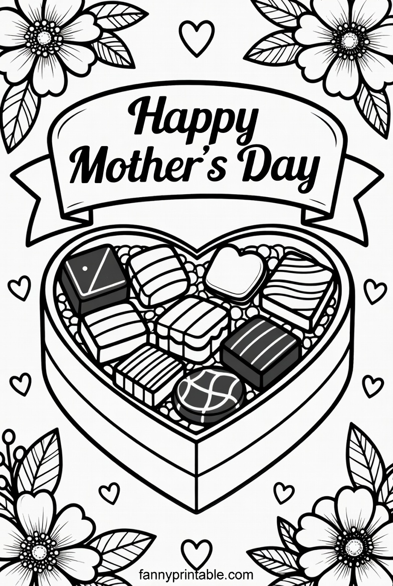 Printable Mother's Day Coloring Page (4)
