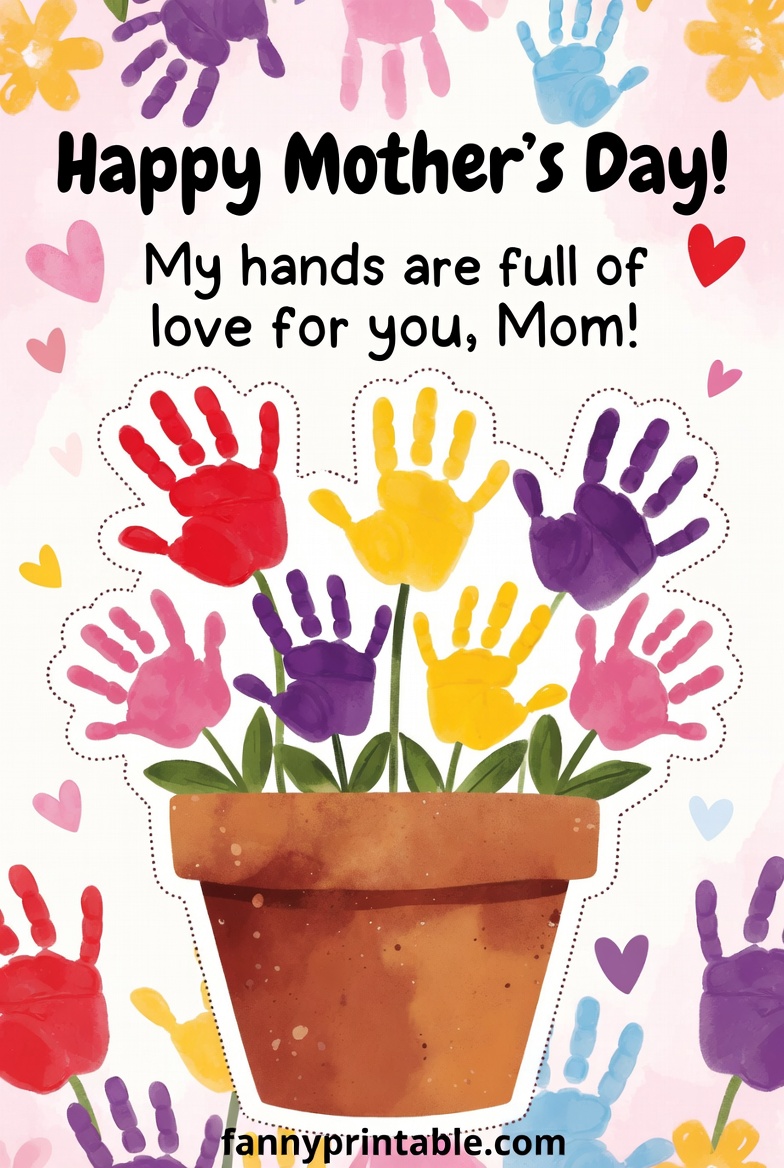 Printable Mother's Day Craft Template - Fanny Printable (3)