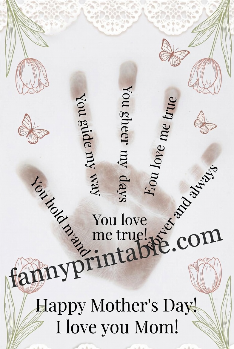 Printable Mother's Day Handprint Poem - Fanny Printable (2)