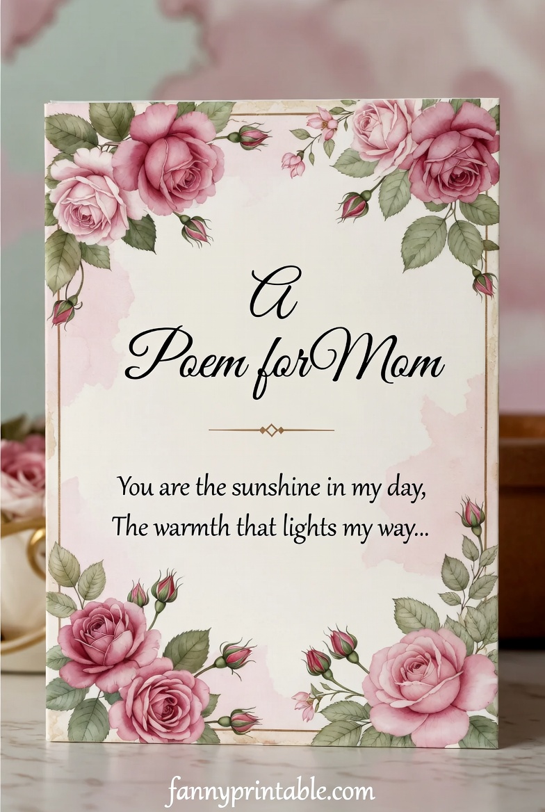 Printable Mother's Day Poems - Fanny Printable (1)