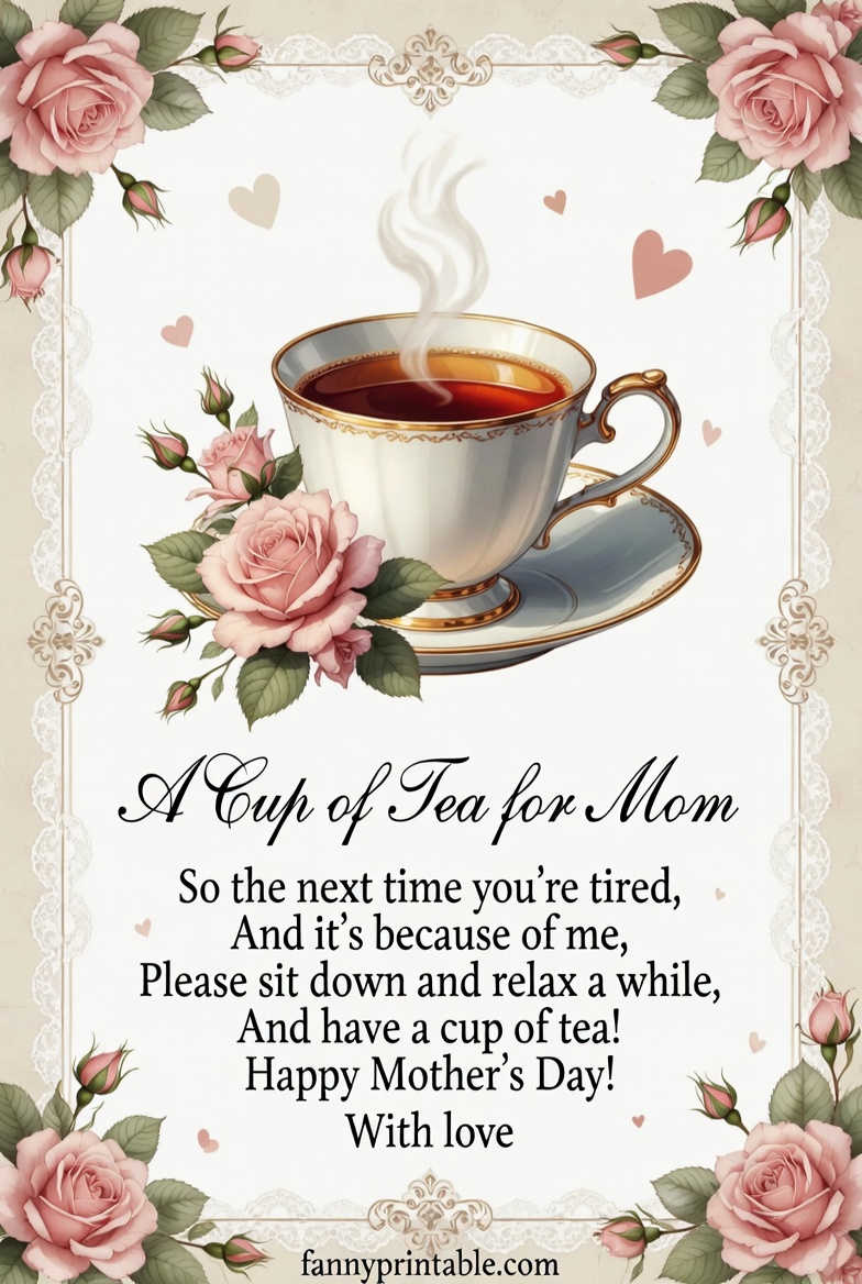 Printable Mother's Day Tea Poem (2)