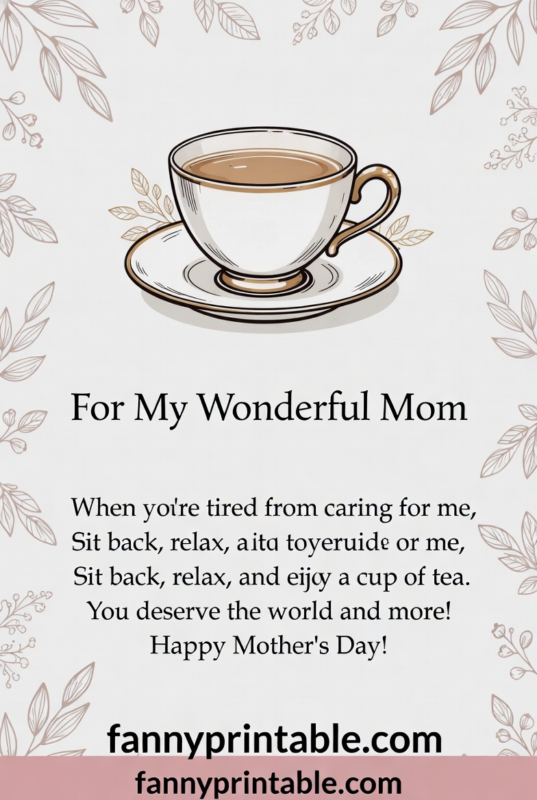 Printable Mother's Day Tea Poem (3)