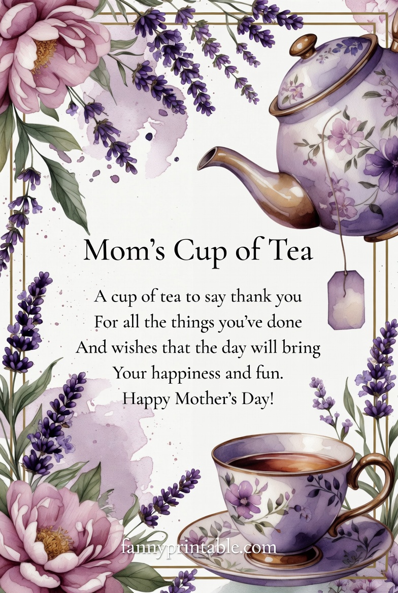 Printable Mother's Day Tea Poem (4)