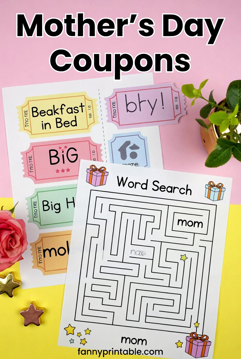 Printable Mother's Day Worksheets (2)