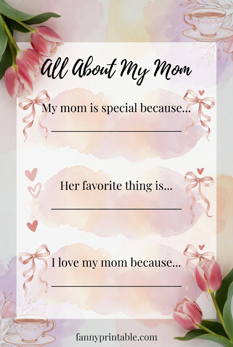 Printable Mother's Day Worksheets (3)