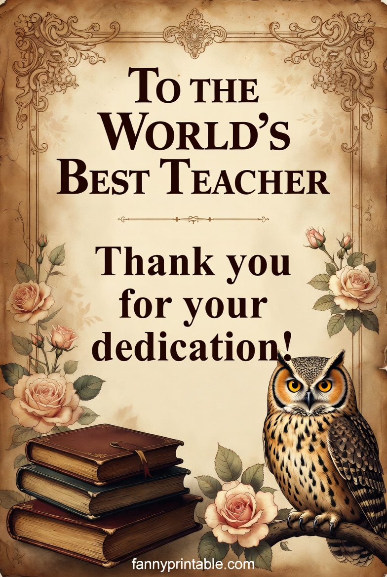 Printable Teacher Appreciation Cards (5)