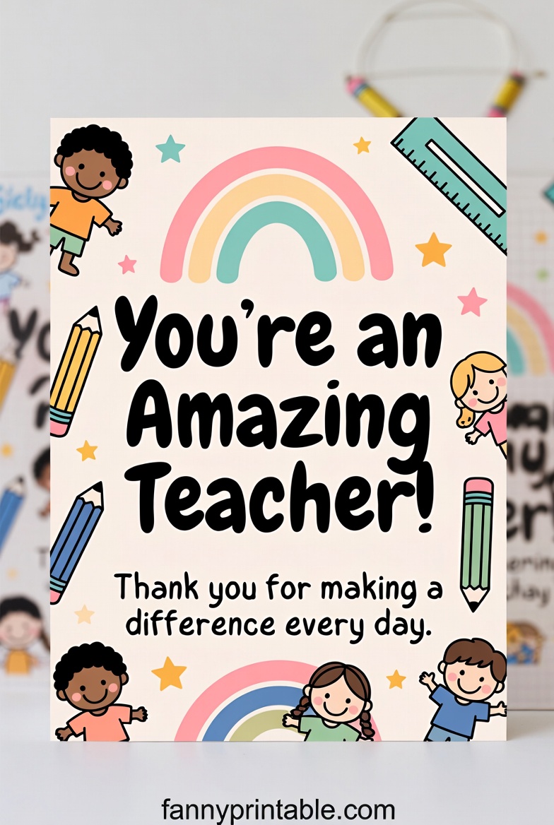 Printable Teacher Appreciation Cards (9)