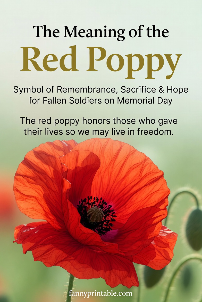 Red Poppy Memorial Day Poem Meaning and Tribute FannyPrintable (4)
