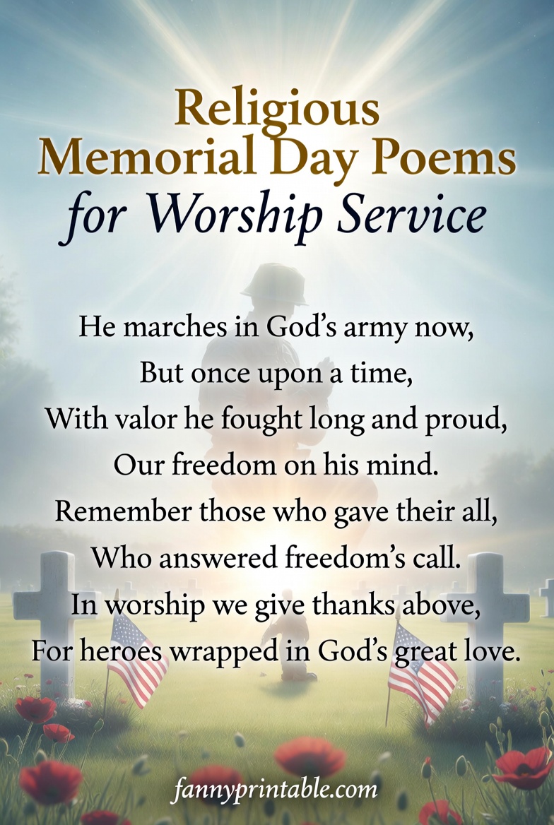 Religious Memorial Day Poems for Worship Service FannyPrintable 3 Religious Memorial Day Poems for Worship Service FannyPrintable (3)