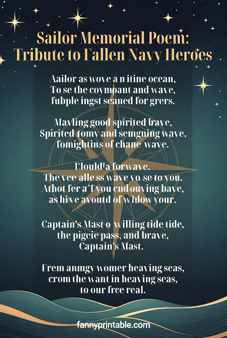 Sailor Memorial Poem Tribute to Fallen Navy Heroes FannyPrintable 2 Sailor Memorial Poem Tribute to Fallen Navy Heroes FannyPrintable (2)