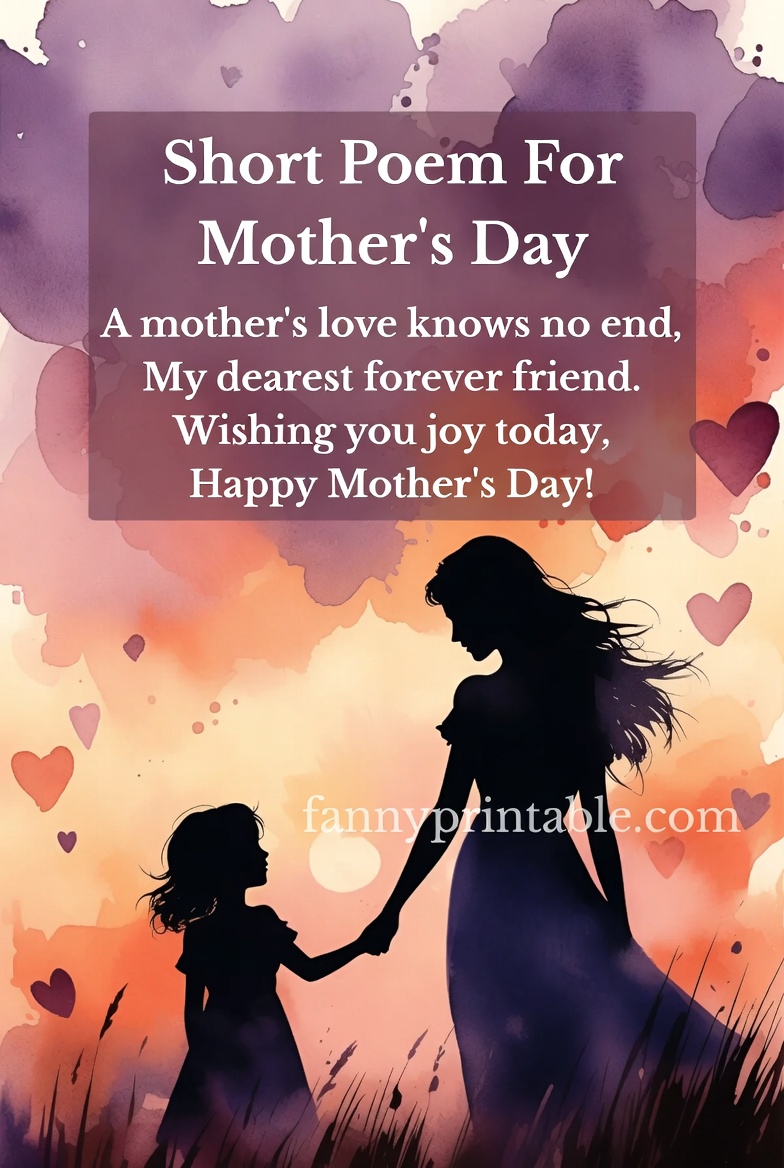 Short Poems For Mother's Day - Fanny Printable (4)