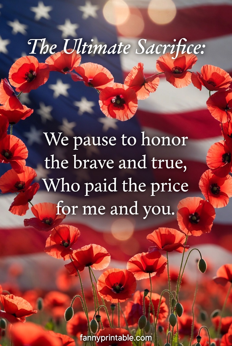 The Ultimate Sacrifice Memorial Day Poem Tribute FannyPrintable (3)