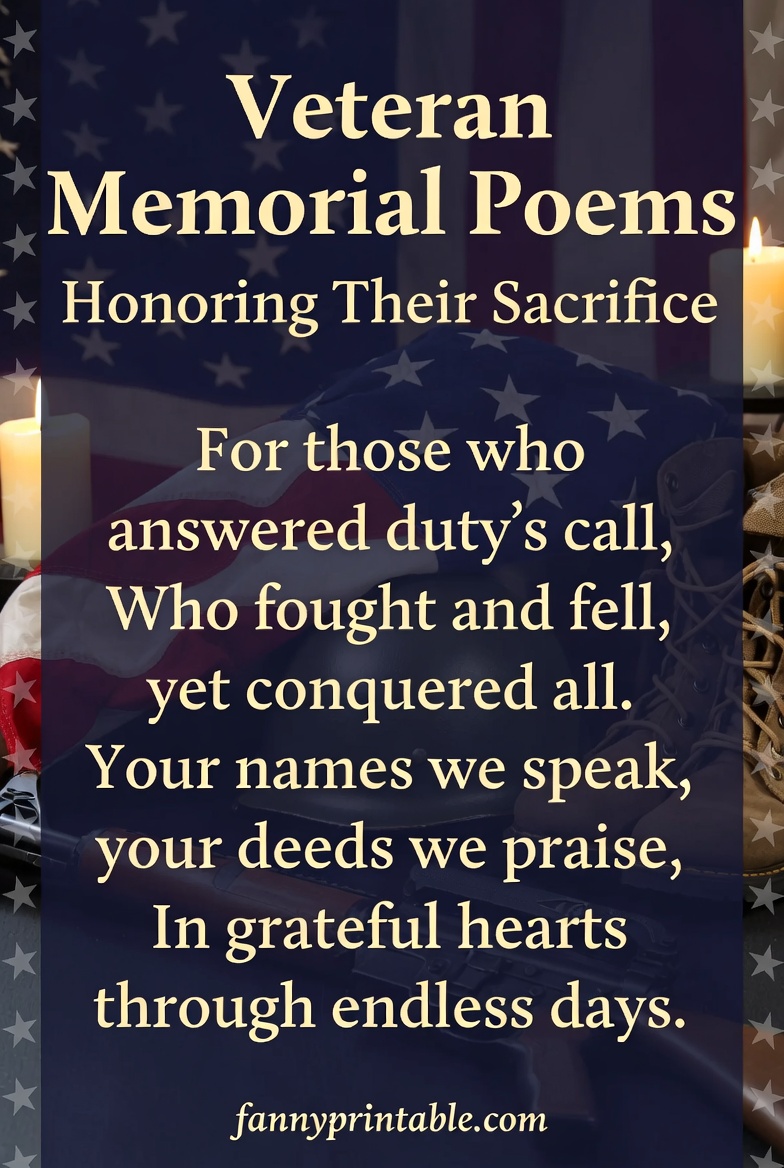 Veteran Memorial Poems Honoring Their Sacrifice FannyPrintable (3)