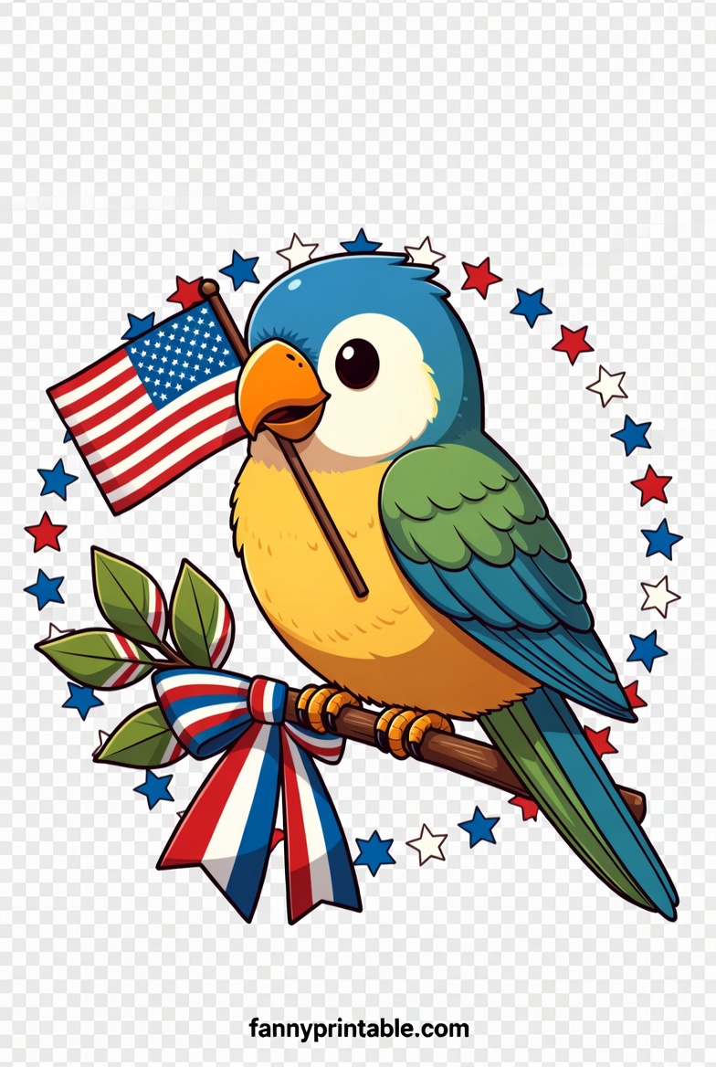 4th of July Animal & Pet Clipart Patriotic Designs (3)