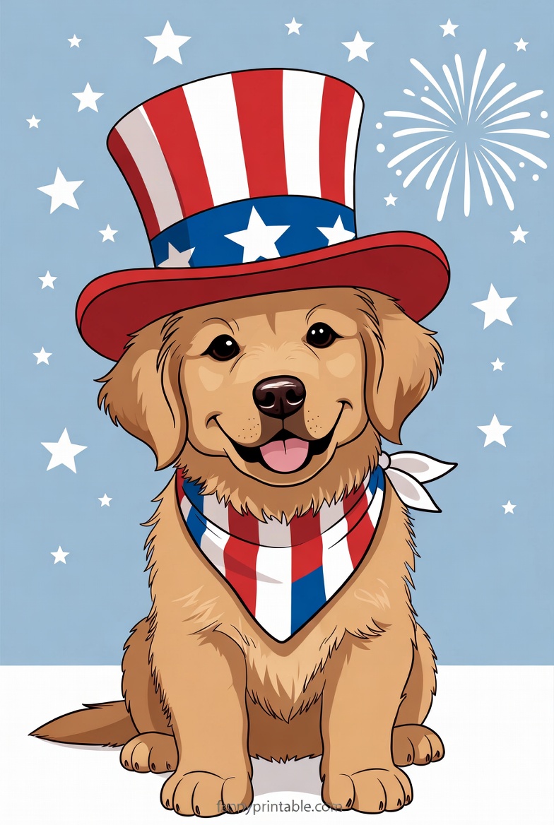 4th of July Animal & Pet Clipart Patriotic Designs (4)