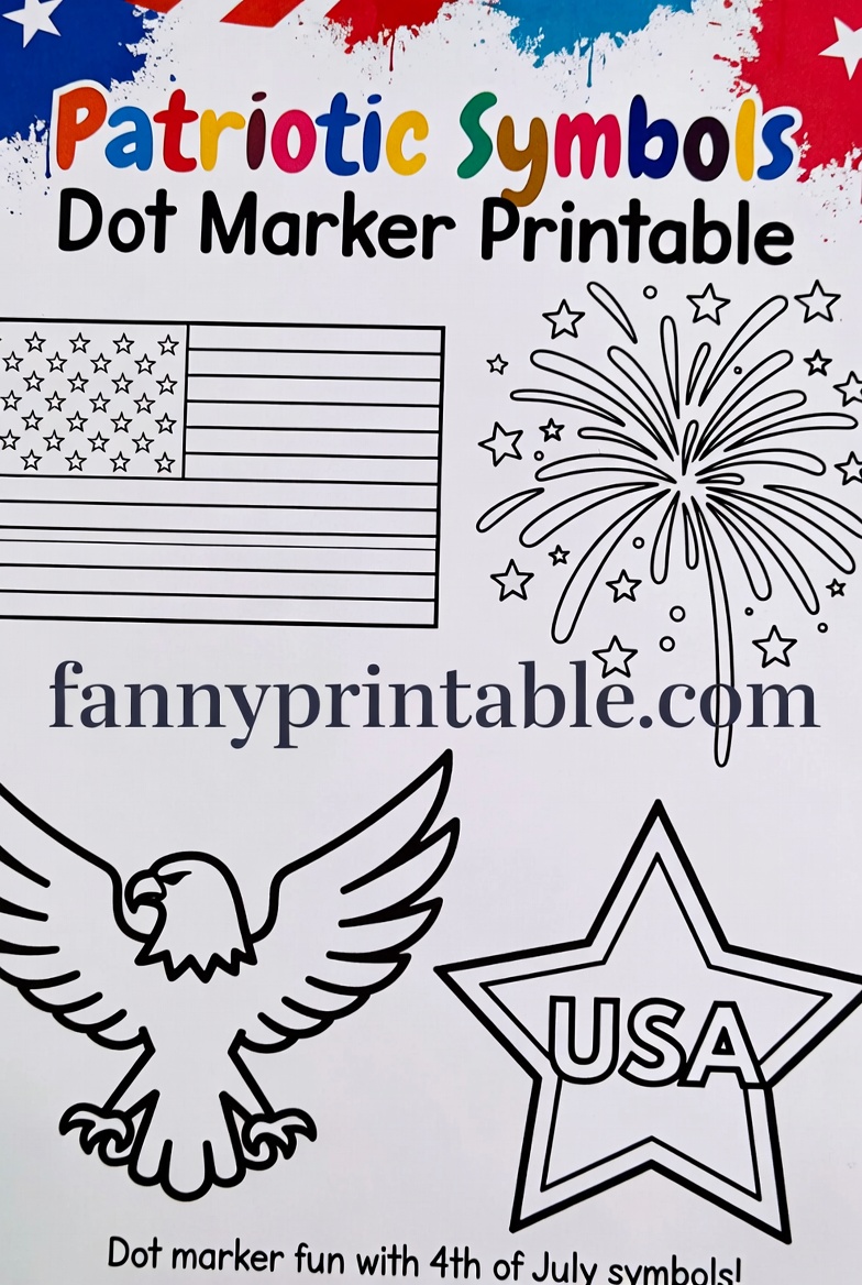 4th of July Dot Marker Printables 2 4th of July Dot Marker Printables (2)