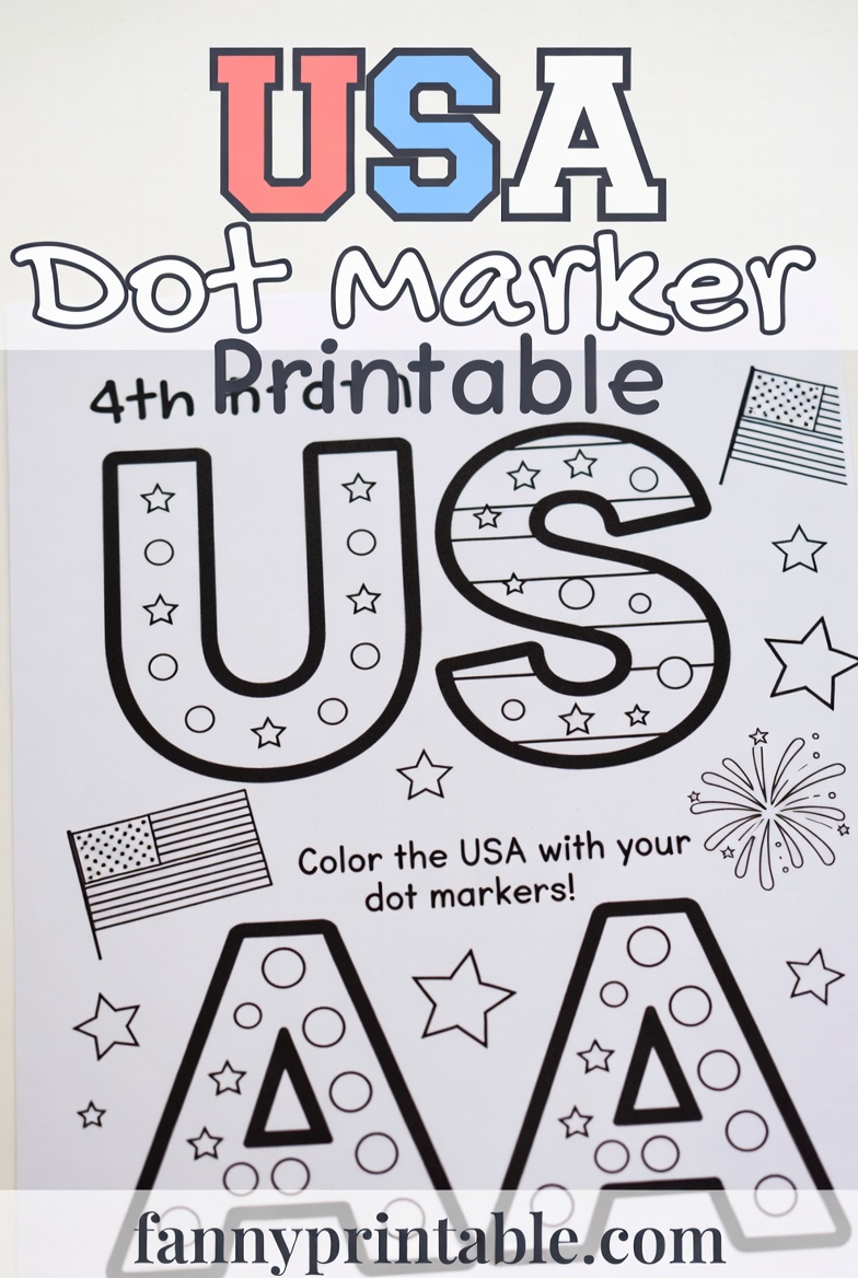 4th of July Dot Marker Printables 3 4th of July Dot Marker Printables (3)