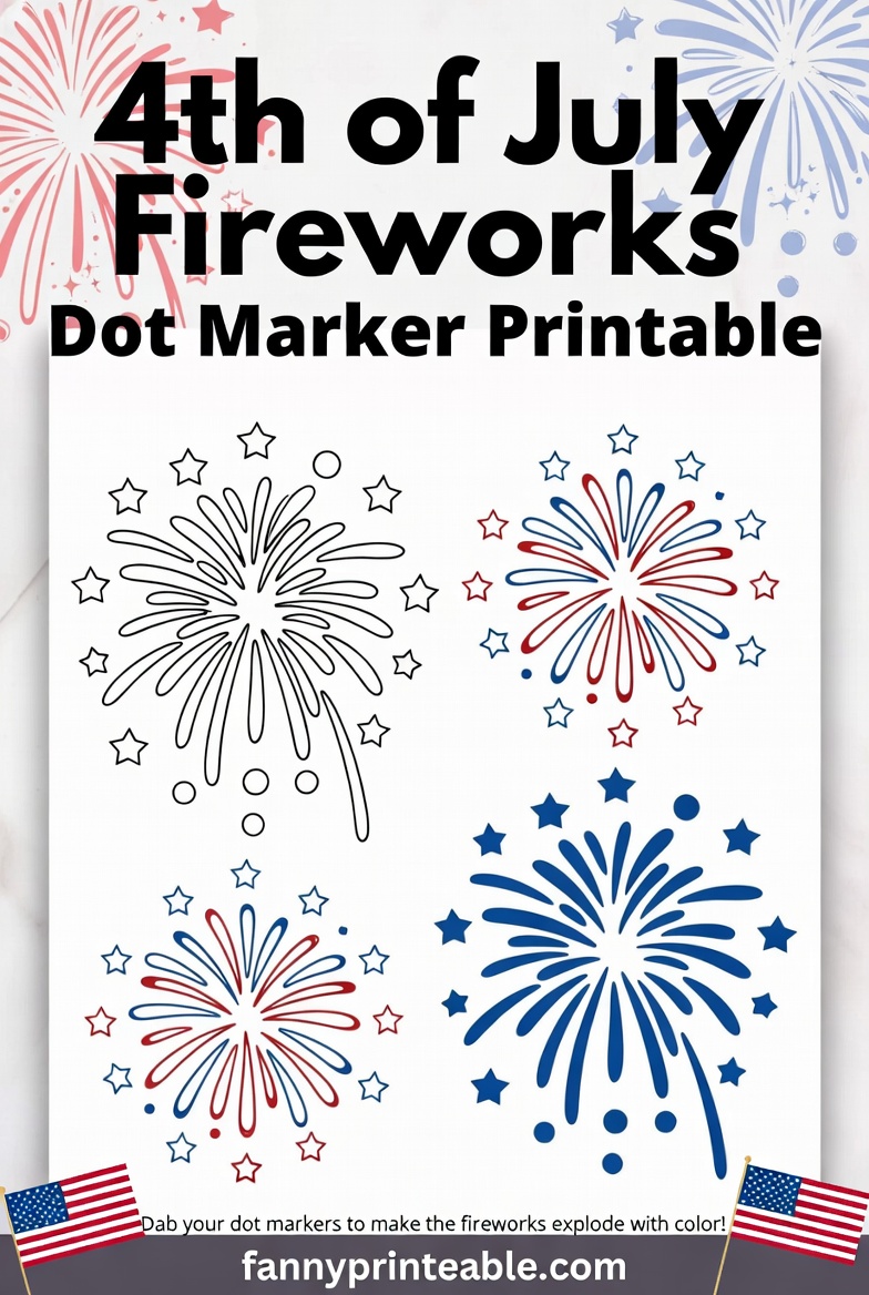 4th of July Dot Marker Printables 4 4th of July Dot Marker Printables (4)