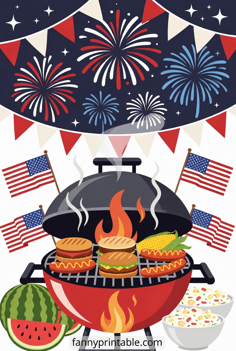 4th of July Food and Cookout Clipart (Free Downloads) (3)