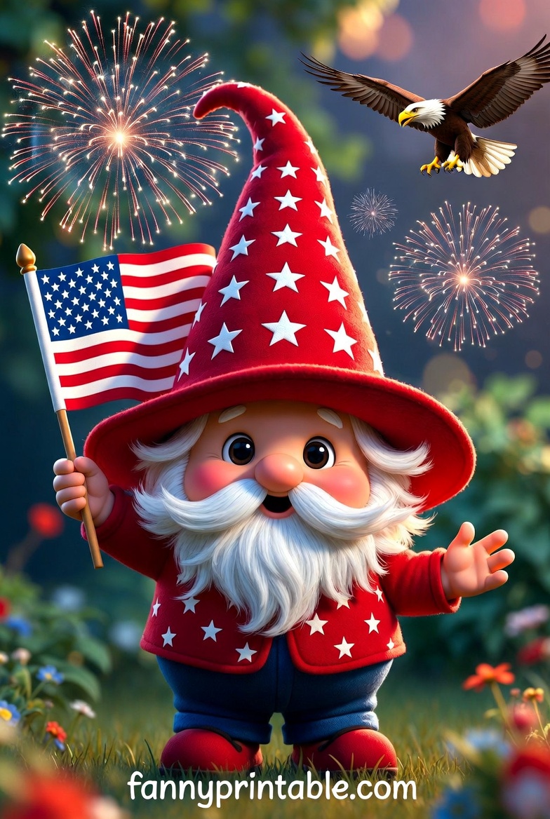 4th of July Gnome Images 3 4th of July Gnome Images (3)