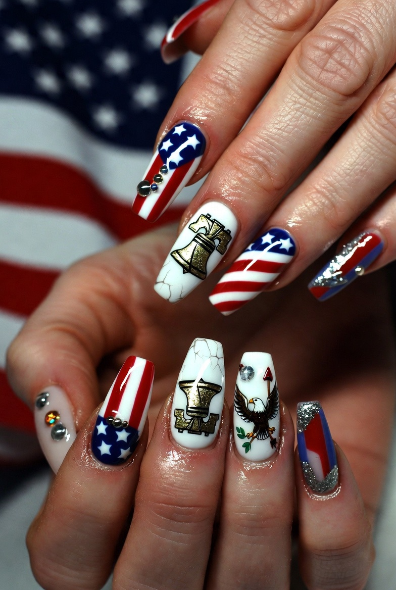 4th of July Nail Art Images 2 4th of July Nail Art Images (2)