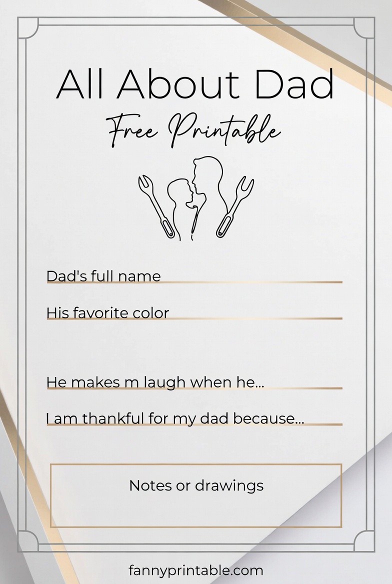 All About Dad Free Printable FannyPrintable.Com 4 All About Dad Free Printable - FannyPrintable.Com (4)
