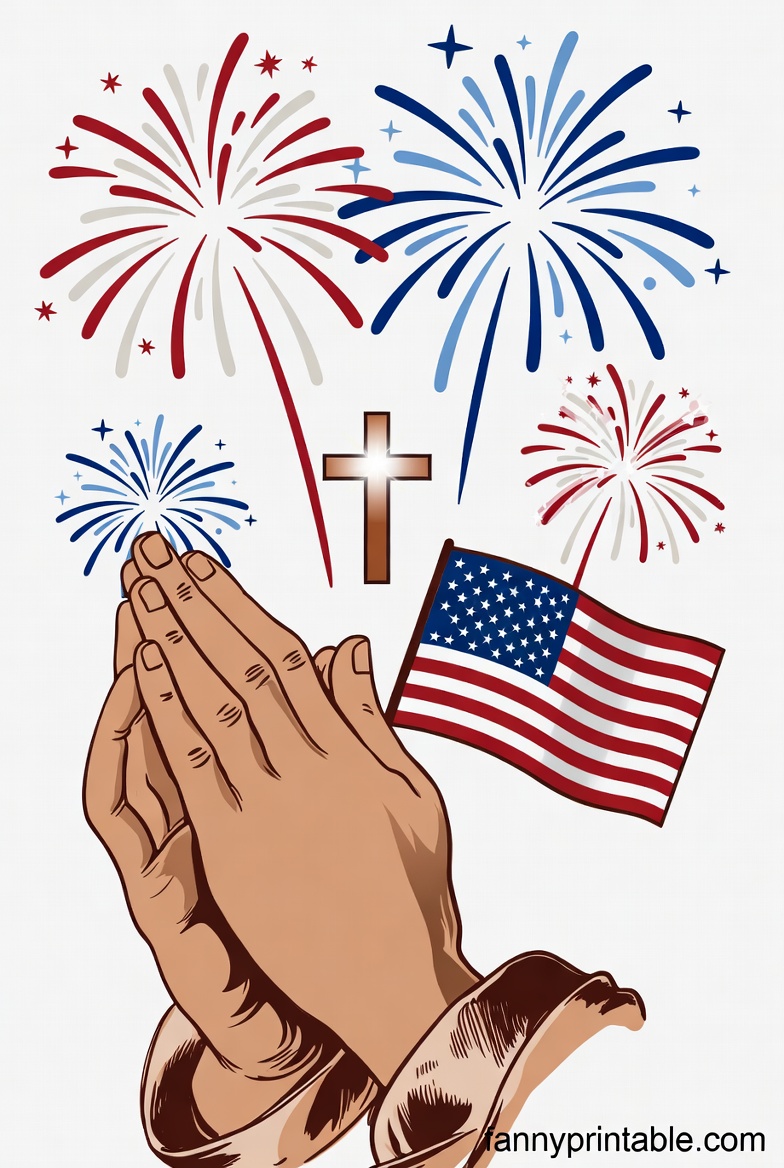 Christian 4th of July Clipart Faith & Freedom Designs (3)