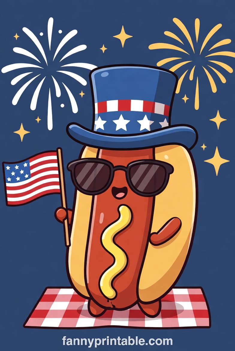 Cute Funny 4th of July Clipart for Celebrations 4 Cute & Funny 4th of July Clipart for Celebrations (4)