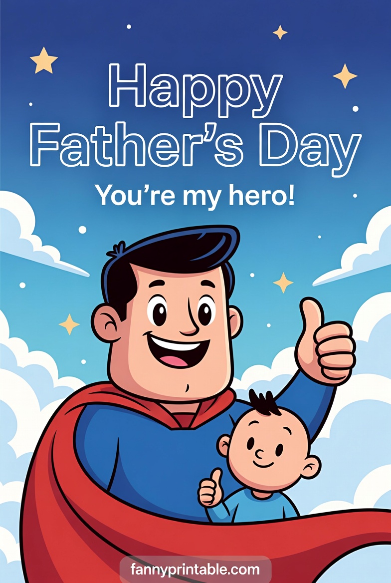 Father's Day Card Printable - FannyPrintable.Com (3)