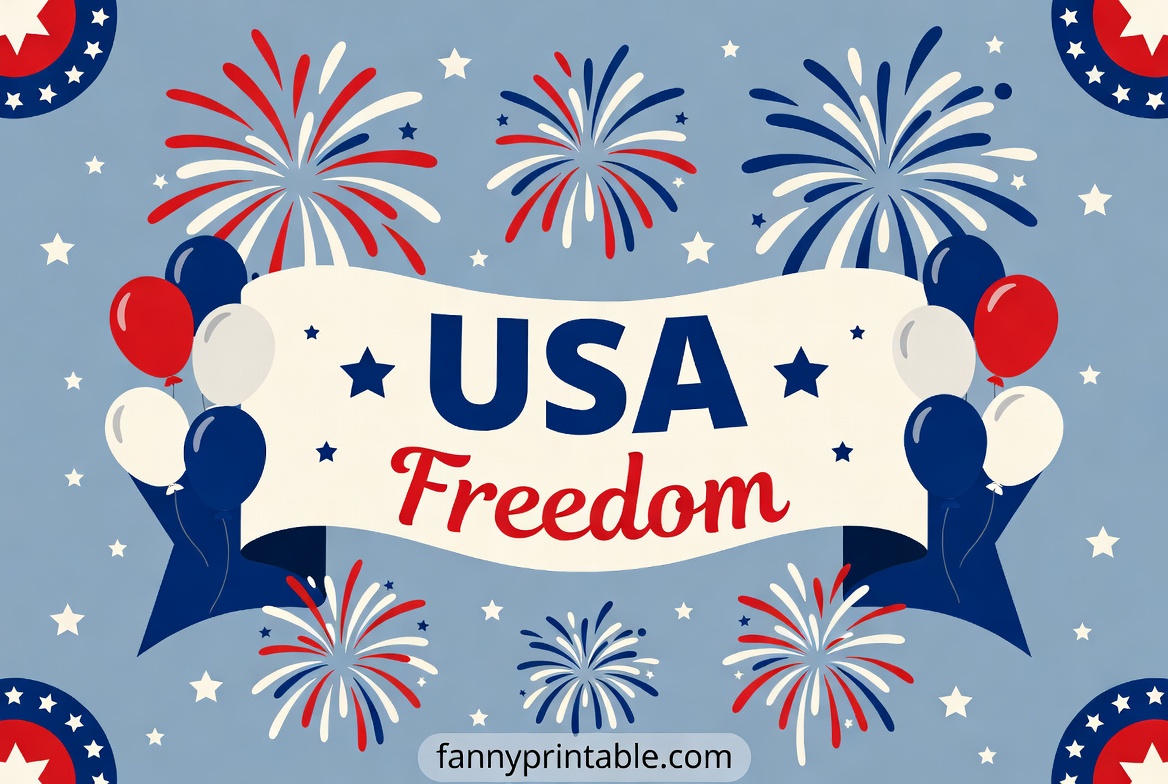 Free 4th of July Banner, Border & Frame Clipart (Free) (1)