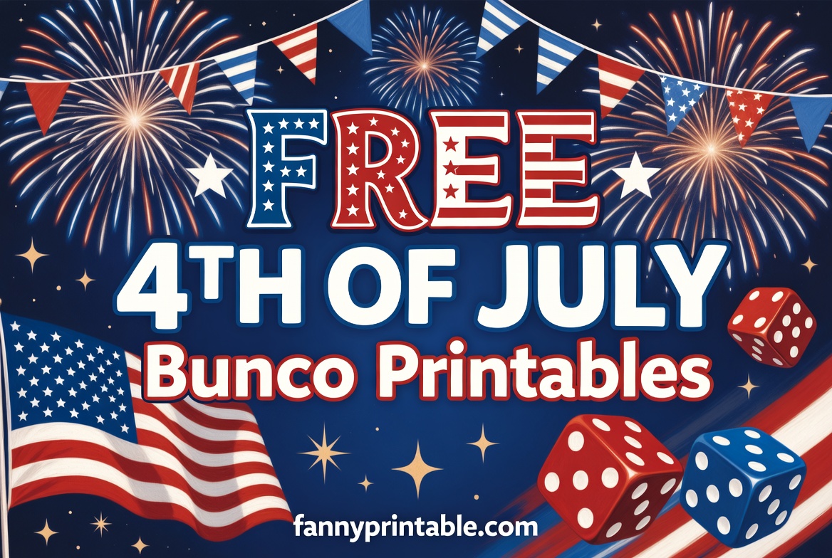 Free 4th of July Bunco Printables for Patriotic Parties (4)