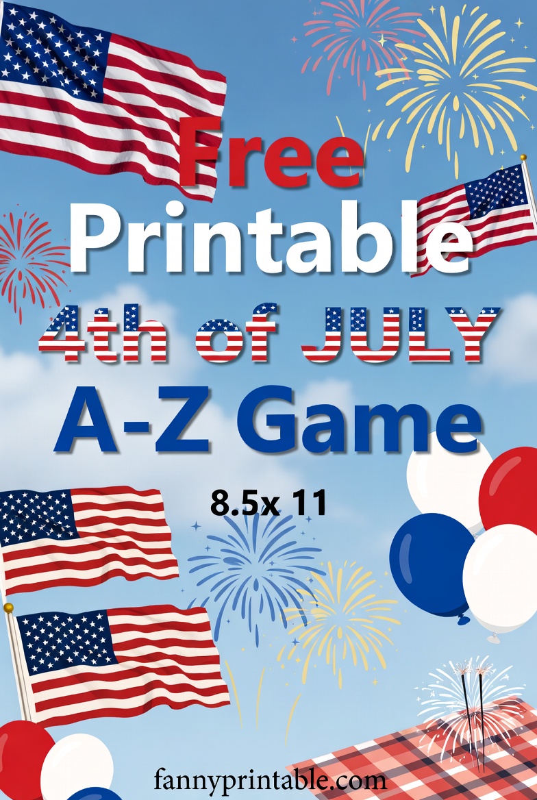 Free Printable 4th of July A-Z Game (1)