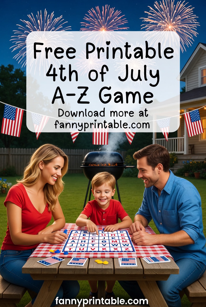 Free Printable 4th of July A-Z Game (2)