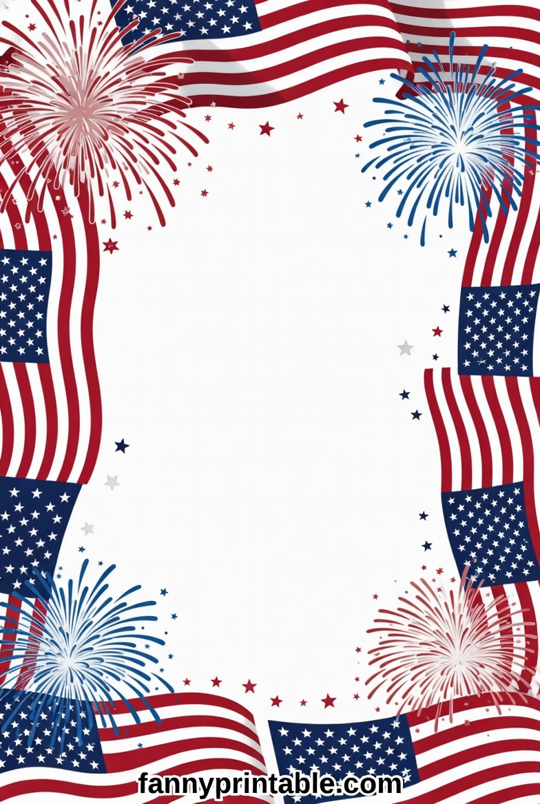 Free Printable 4th of July Borders (2026)