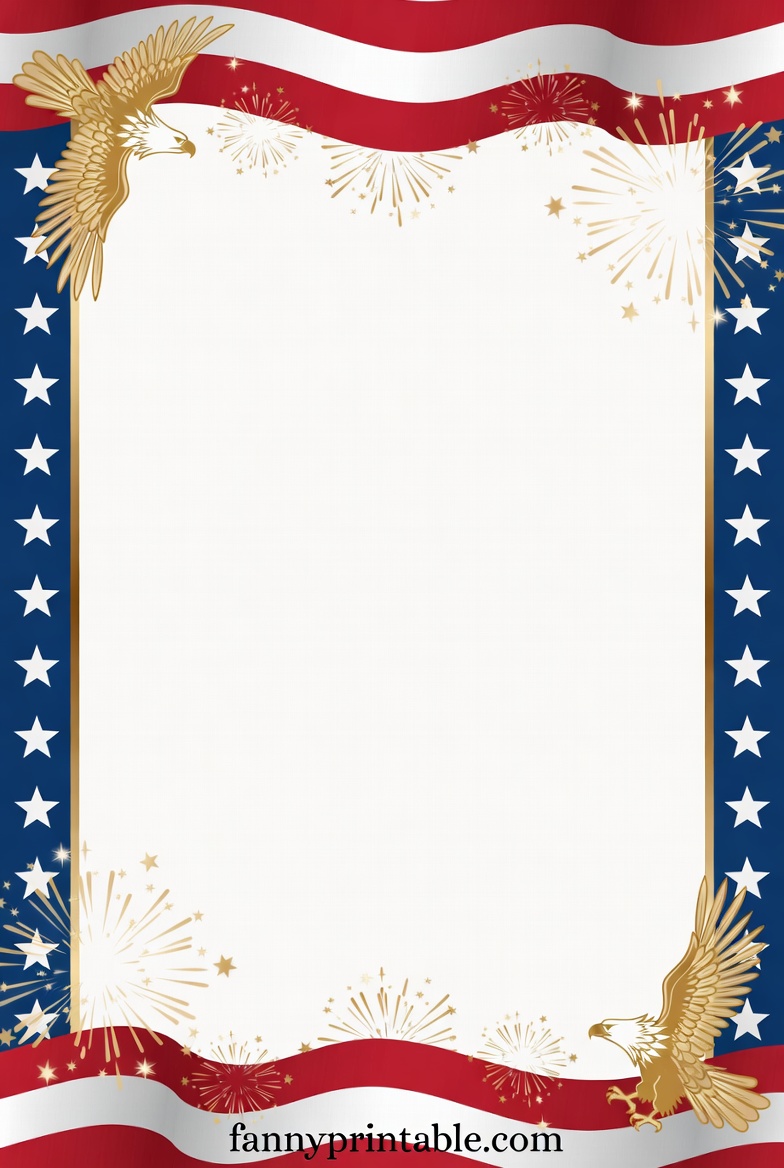 Free Printable 4th of July Borders (2028)