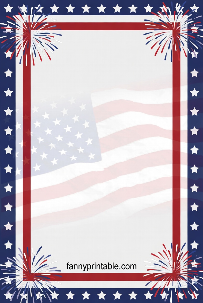 Free Printable 4th of July Borders (2029)
