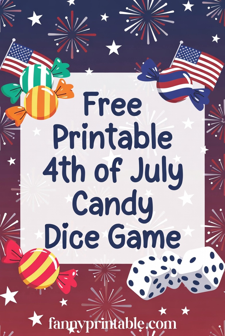 Free Printable 4th of July Candy Dice Game (1)