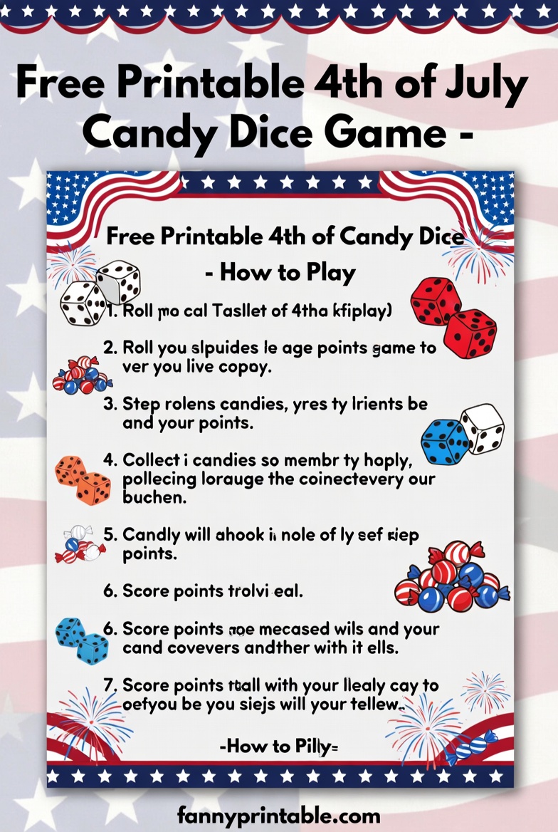 Free Printable 4th of July Candy Dice Game (4)