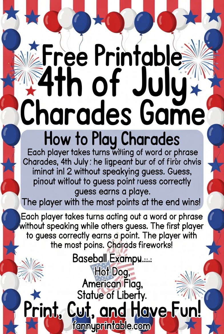 Free Printable 4th of July Charades (2)