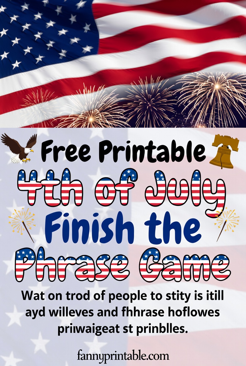 Free Printable 4th of July Finish the Phrase Game (1)